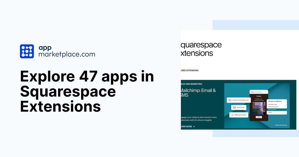 Explore 47 apps in Squarespace Extensions